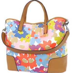 COACH HADLEY FLORAL PRINT DUFFLE